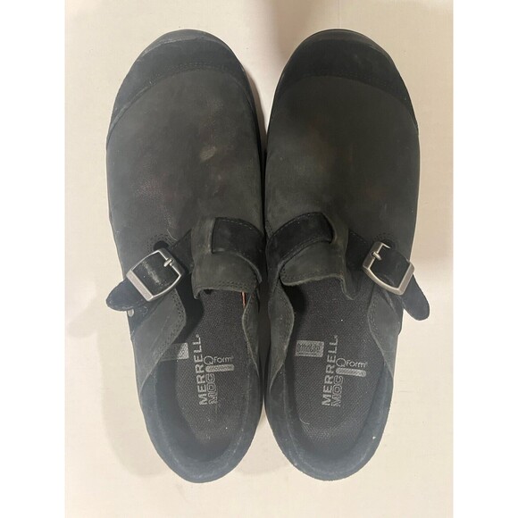 Merrell Shoes - Merrell Encore Womens Buckle Slip-On Mules Shoes 8 Black Walking Casual Comfort